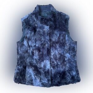 💙 Bianca Sewing Company Faux-Fur Vest | Size 42 (US 12) | MSRP $150